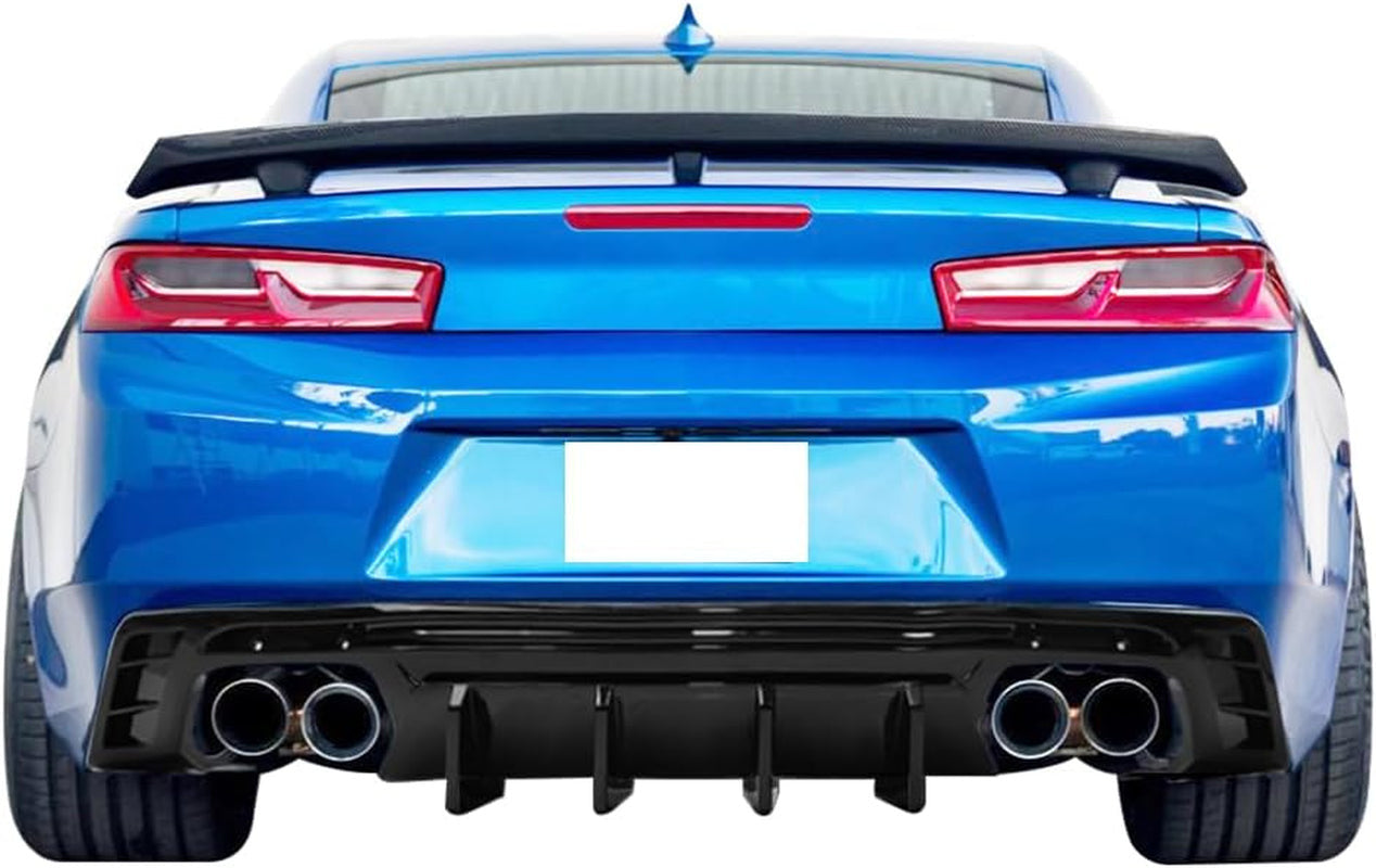 3 PIECE QUAD TIP DIFFUSER | 2016 - 2024 CAMARO MODELS (EXCLUDING ZL1 and ZL1 1LE) GLOSS BLACK