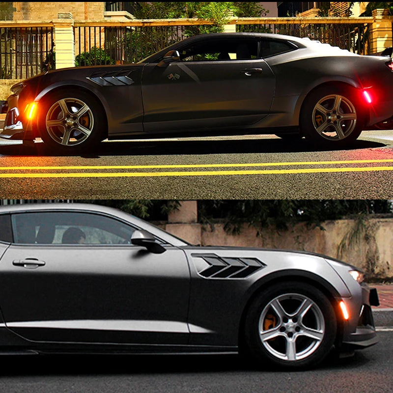 2016 - 2024 CAMARO SMOKED OR CLEAR SIDE MARKERS *CAN BUY AS 2 PIECE FRONT OR BACK OR AS 4 PIECE FULL SET*