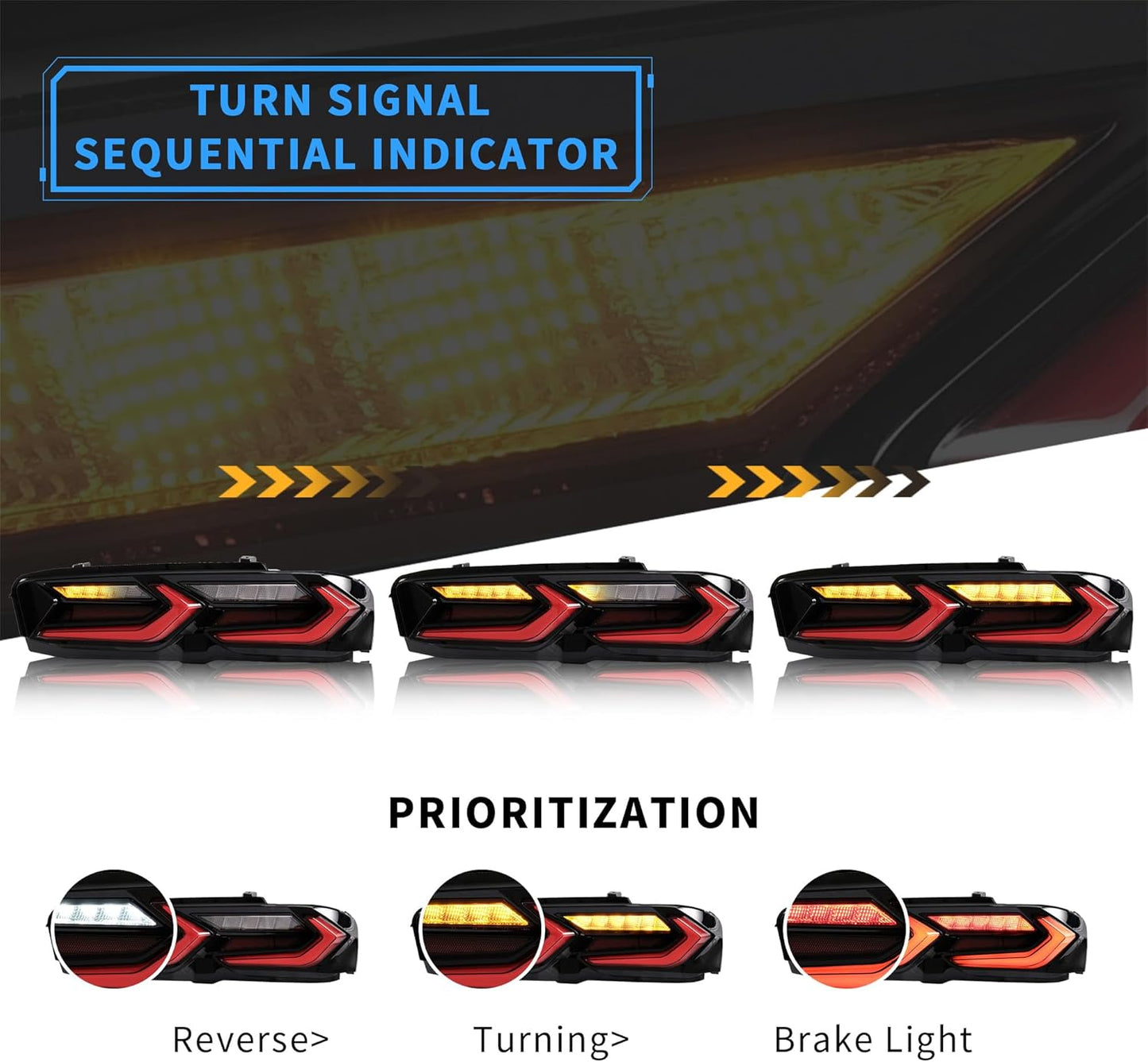 2019 - 2024 CAMARO C8 STYLE TAIL LIGHTS