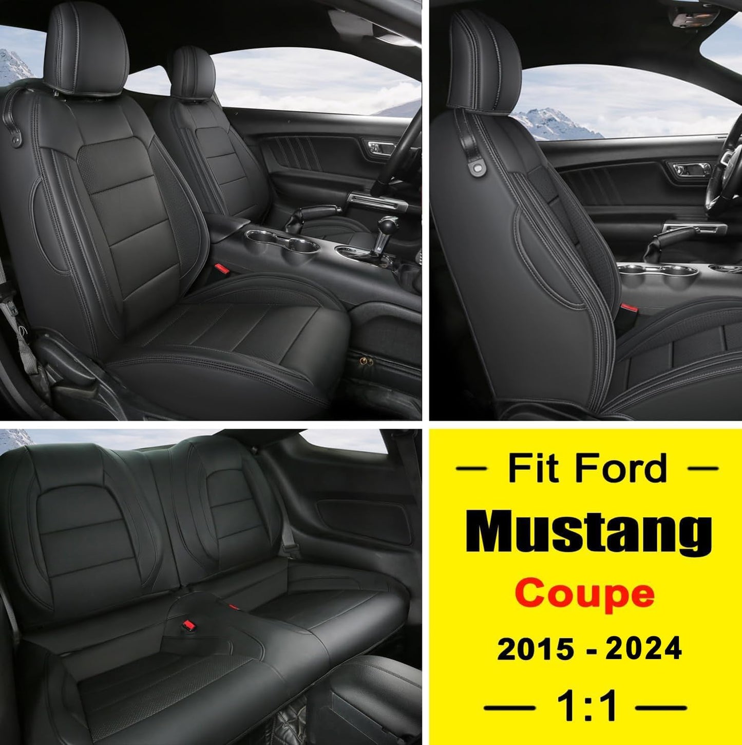 2015 - 2024 MUSTANG COUPE AND CONVERTIBLE SEAT COVERS