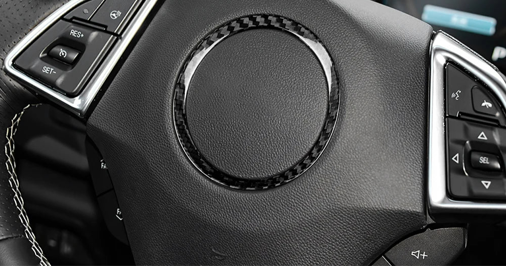 2016 - 2024 CAMARO REAL CARBON FIBER STEERING WHEEL RING