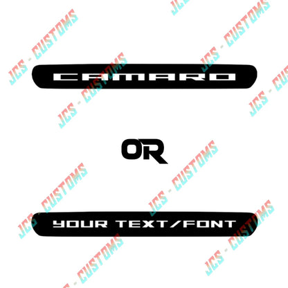 3RD BRAKE LIGHT CUSTOM OVERLAY VINYL FOR 6TH GEN CAMARO *CUSTOMIZABLE*