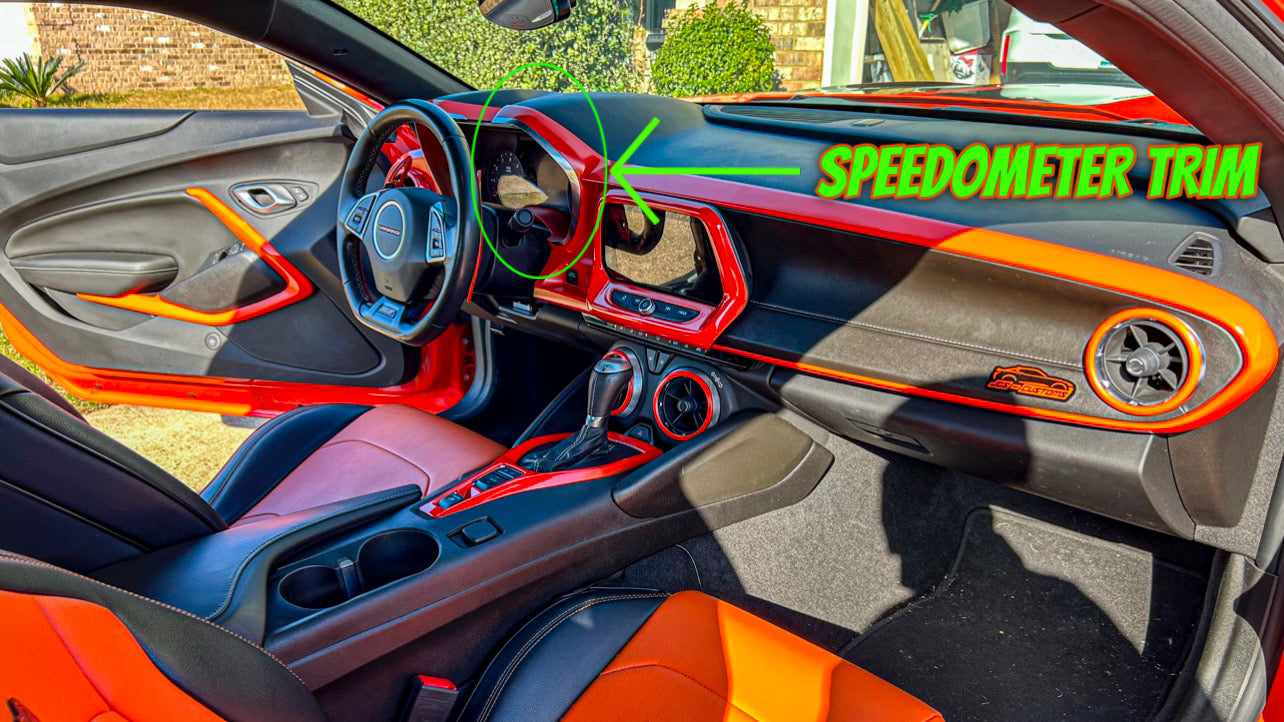 CUSTOM PAINTED INSTRUMENT CLUSTER PANEL TRIM (DASH)