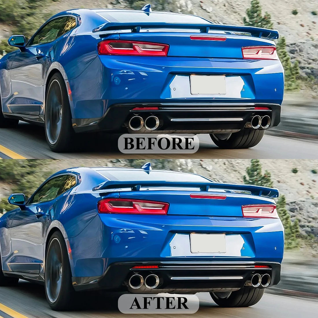 2016 - 2024 CAMARO LED REAR REFLECTORS | RED OR SMOKED | 2 PATTERN CHOICES