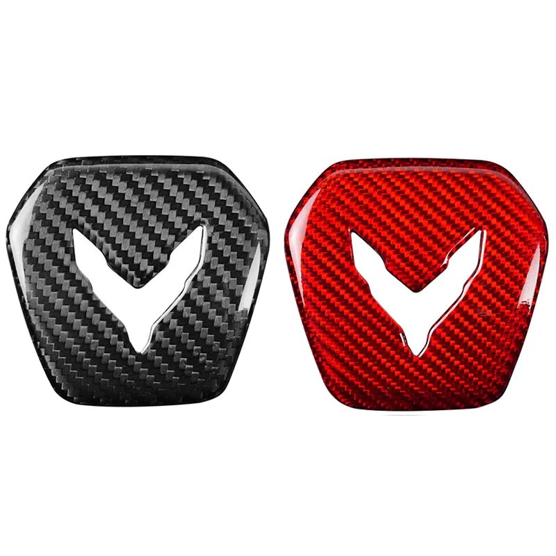 C8 CORVETTE CARBON FIBER STEERING WHEEL COVERS *BUY AS SET OR INDIVIDUAL PIECES*