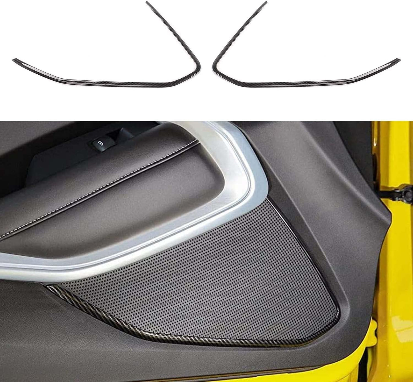 2016 - 2024 CAMARO DOOR SPEAKER TRIM *CARBON FIBER/COLORS*