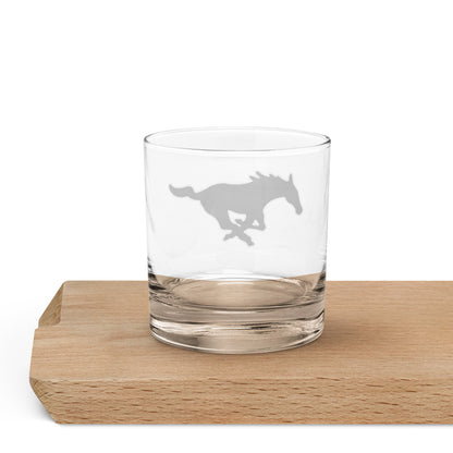 MUSTANG ROCKS GLASS