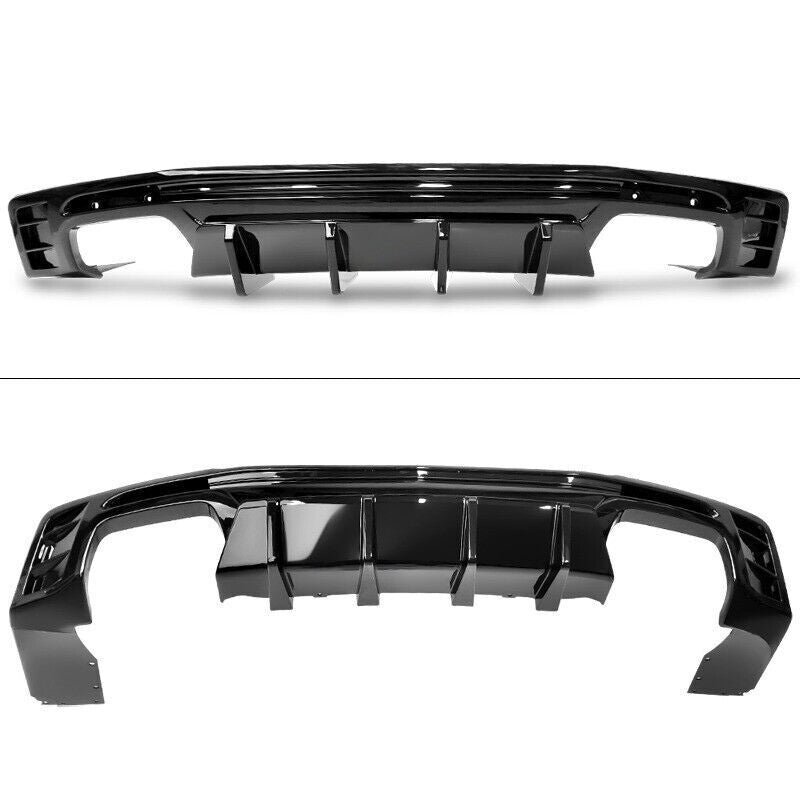 For Chevy Camaro SS LT LS 2016-2020 Painted BLK Rear Bumper Lip Diffuser Spoiler