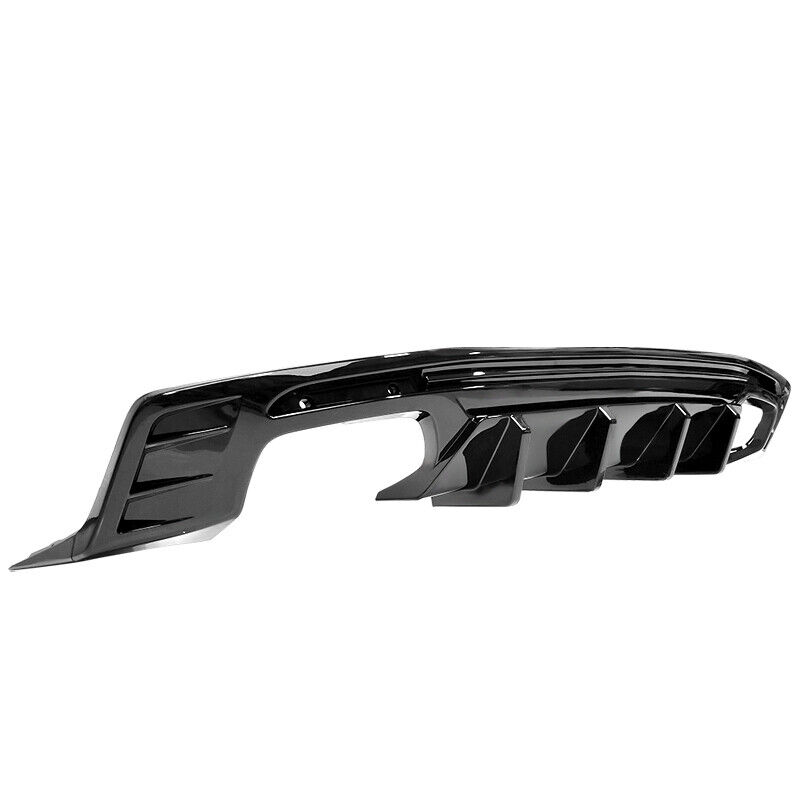 For Chevy Camaro SS LT LS 2016-2020 Painted BLK Rear Bumper Lip Diffuser Spoiler