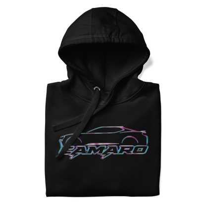 CAMARO LIGHTNING BOLT COTTON CANDY UNISEX HOODIE