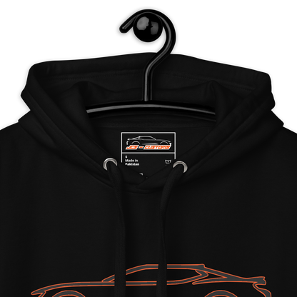 CAMARO SILHOUETTE AND SCRIPT UNISEX HOODIE