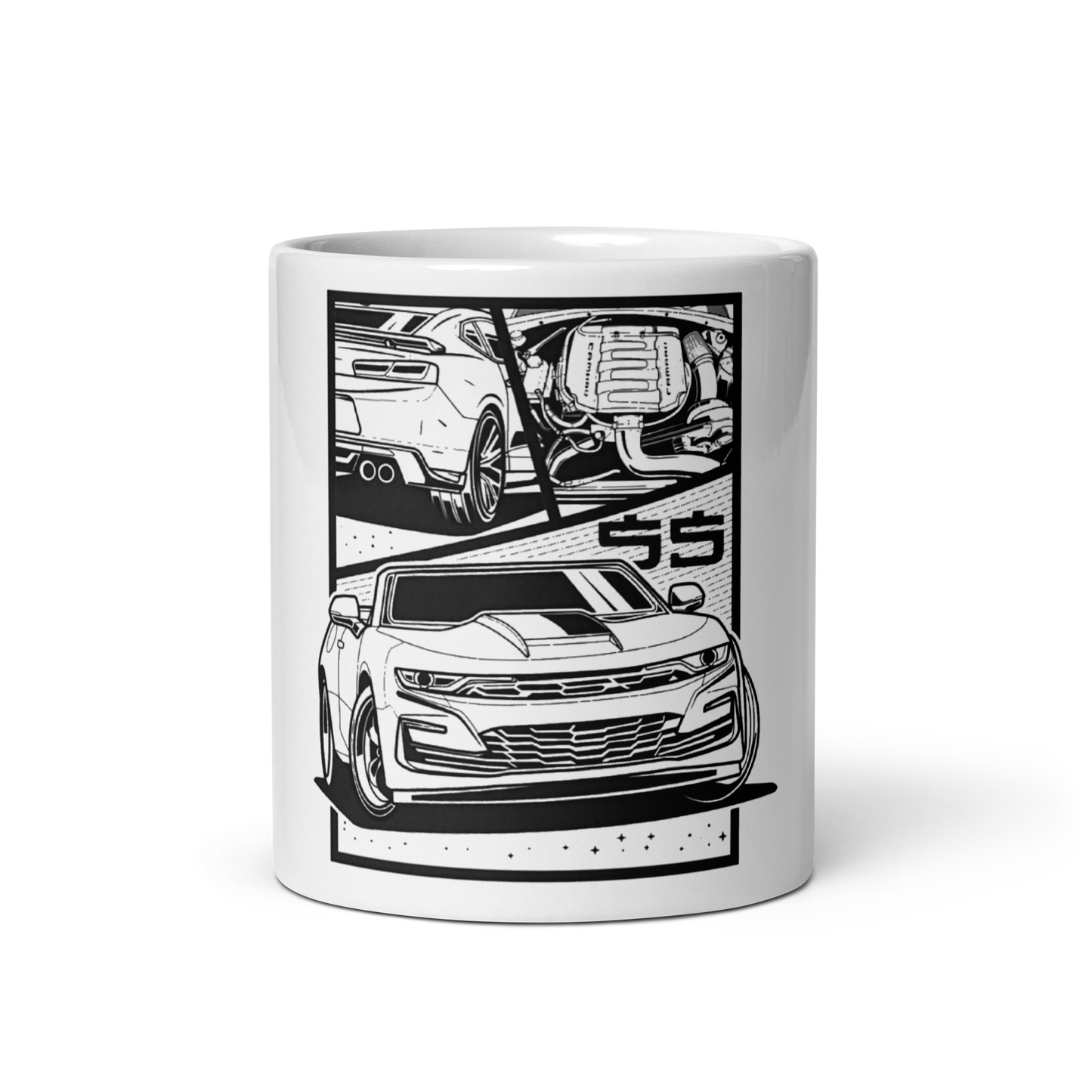 CAMARO SS COMIC STYLE GLOSSY MUG