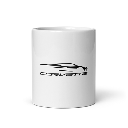 C8 CORVETTE WHITE GLOSSY MUG