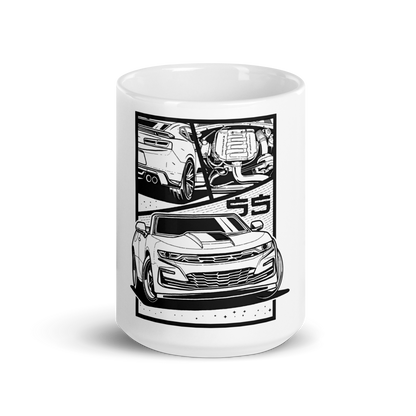 CAMARO SS COMIC STYLE GLOSSY MUG