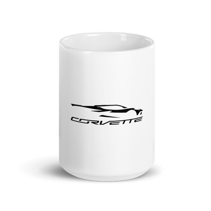 C8 CORVETTE WHITE GLOSSY MUG