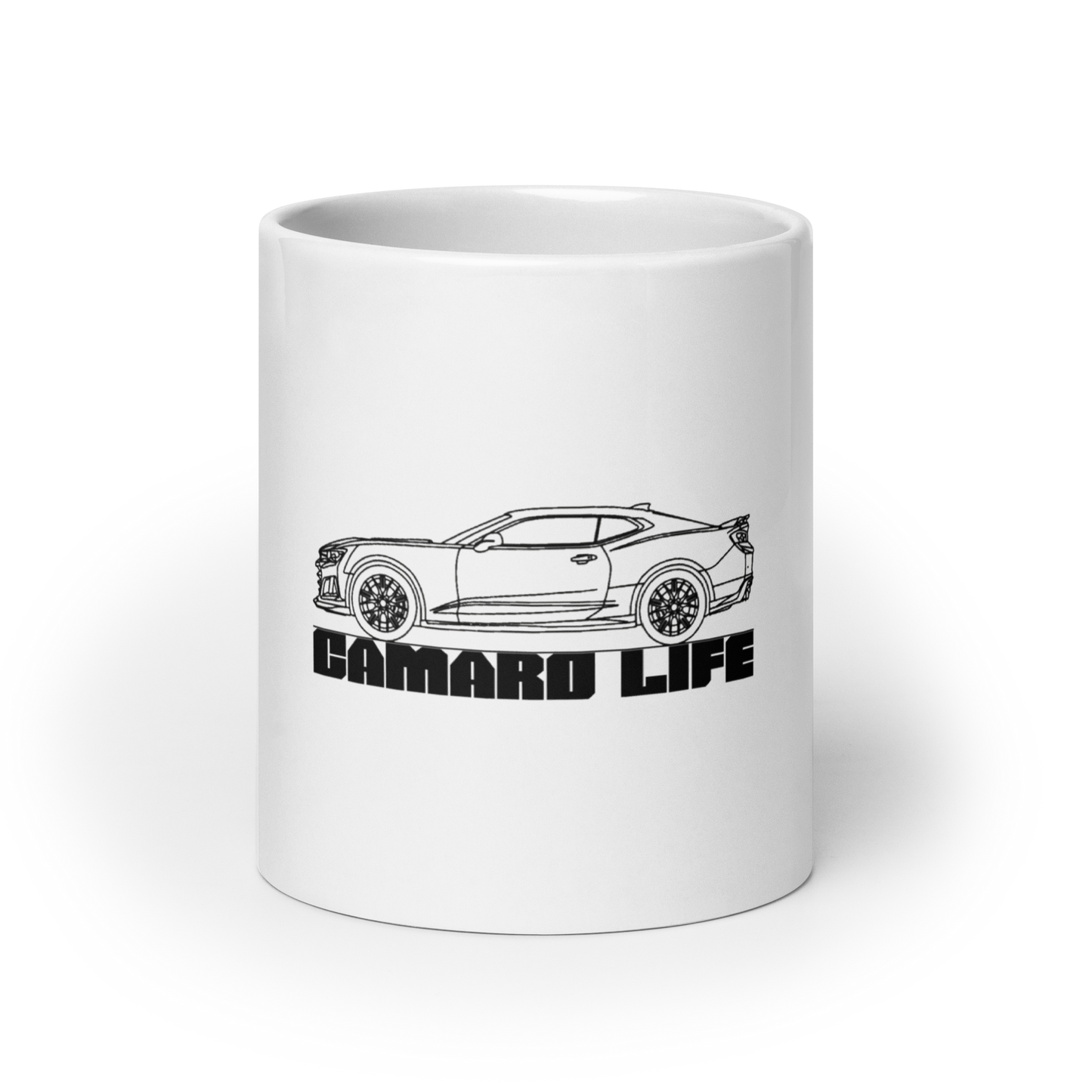 CAMARO LIFE WHITE GLOSSY MUG