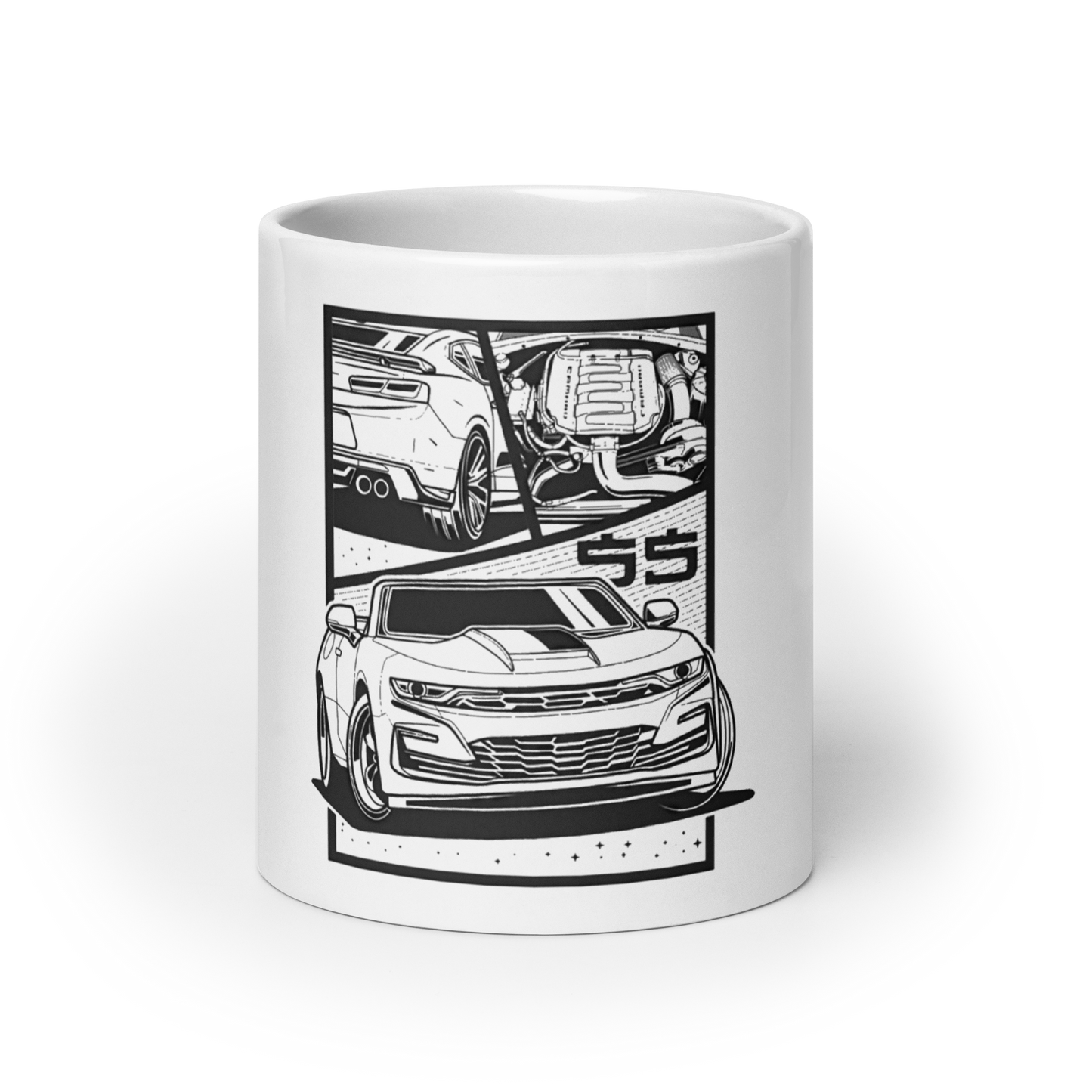 CAMARO SS COMIC STYLE GLOSSY MUG