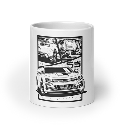 CAMARO SS COMIC STYLE GLOSSY MUG