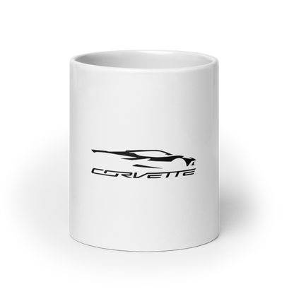 C8 CORVETTE WHITE GLOSSY MUG